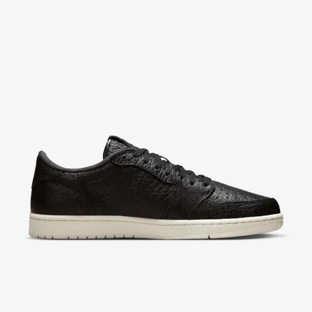 【NIKE 耐吉】休閒鞋 Air Jordan 1 Retro Low NS 男鞋 黑 無勾 荔枝皮 復刻 AJ1(848775-005)