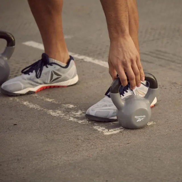 【REEBOK】Kettlebell 健身鑄鐵壺鈴-6kg(單入)