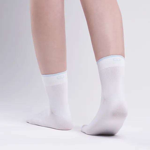 【FOOTER】-3℃ 輕透涼感襪(T76-白色)