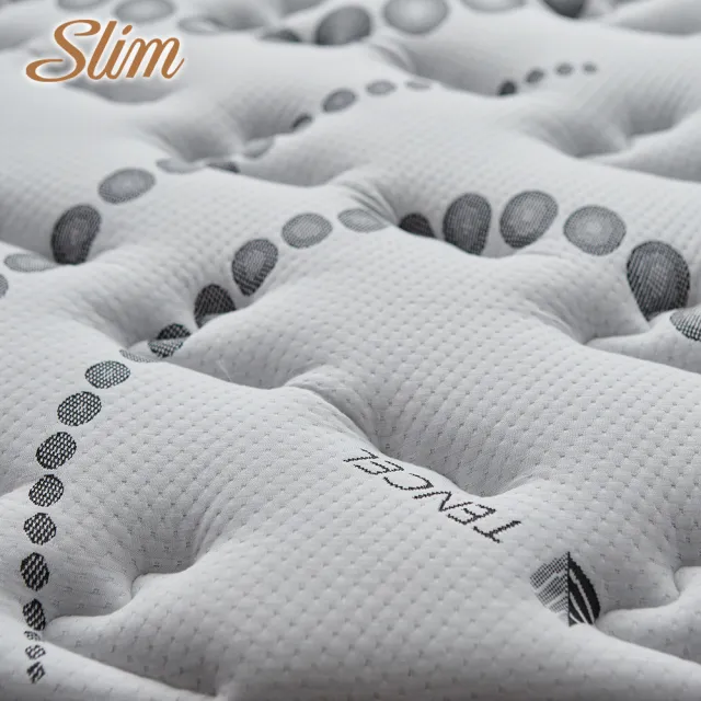 【SLIM】單人加大銀離子蠶絲乳膠記憶膠獨立筒床墊3.5x6.2尺x27cm-加厚抗菌型