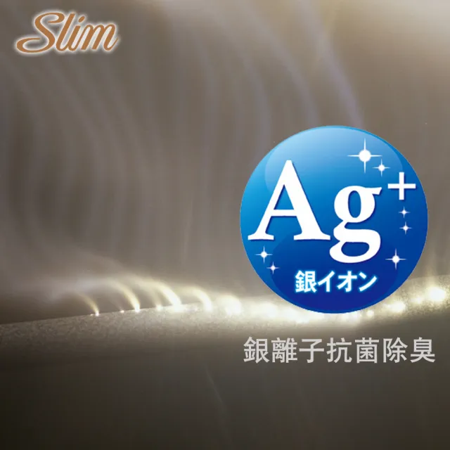 【SLIM】單人加大銀離子蠶絲乳膠記憶膠獨立筒床墊3.5x6.2尺x27cm-加厚抗菌型