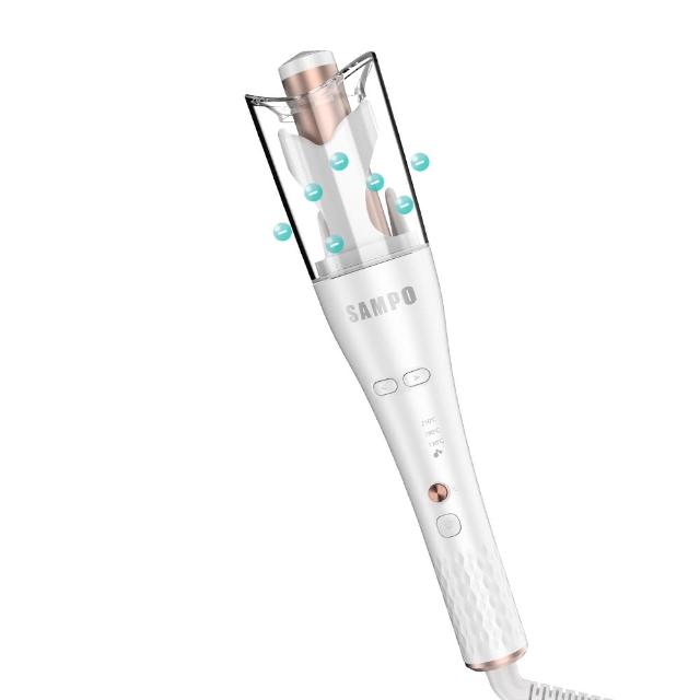 Sampo聲寶 HC-Z23S3L 自動旋轉捲髮棒，採用28mm陶瓷發熱面板，具負離子護髮功能及防燙溫控設計，提供170-210℃三段溫度選擇，輕鬆打造完美捲髮。支援國際電壓AC100-240V，附可旋轉電源線及量髮卡，重量僅430g，便攜實用。中國製造，BSMI認證T3B893，1年保固，適合日常美髮保養。