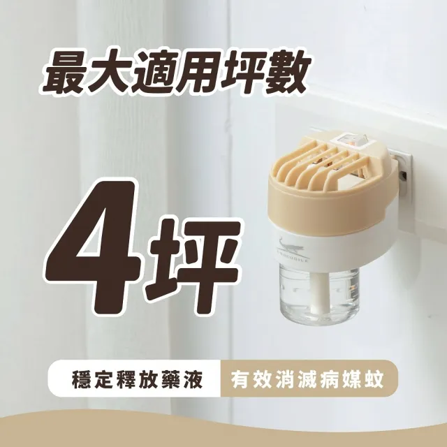 【鱷魚】液體電蚊香-果香木質-雙罐裝-12盒(日本原體、有效防治登革熱病媒蚊)