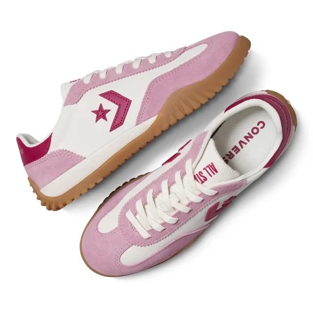 【CONVERSE】RUN STAR TRAINER OX 低筒 流星復古運動鞋 休閒鞋 男鞋 女鞋 玫瑰粉 白(A13053C)