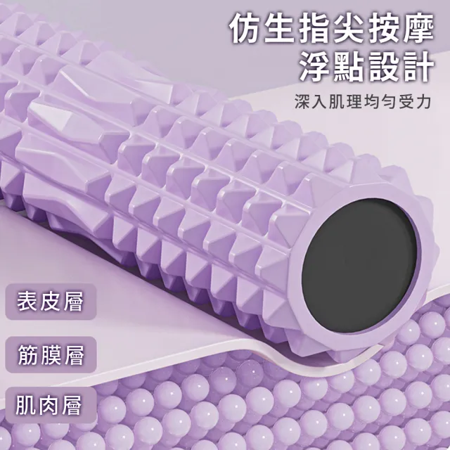 【keep power】45公分實心泡沫軸 月牙款/狼牙款(按摩滾筒 / 瑜珈柱 / 瑜珈滾輪)