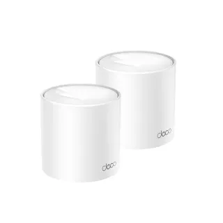 【TP-Link】Wi-Fi 6 AX1500 雙頻 真Mesh 無線路由器 分享器(AI智慧漫遊/透天厝/Deco X10 二入組) 