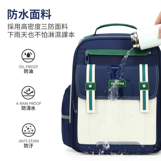 【Starshop】瑞牌蝶翼護脊兒童書包 學生書包 輕量減負雙肩後背包 護脊書包 男/女童 1-6年級(國小 開學季)