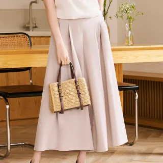 【H2O】斜腰打摺大寬褲(#5678013 寬褲、西裝褲 黑色/卡色)