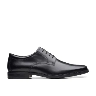 【Clarks】男款Howard Walk寬楦設計微方頭柔軟皮革素面紳士鞋(CLM61285D)