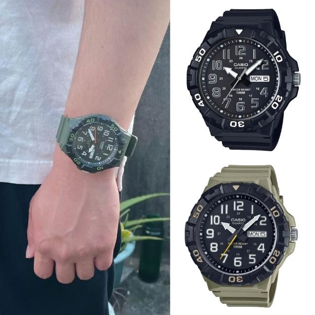 【CASIO 卡西歐】大錶面指針錶(MRW-210H)