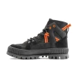 【Palladium】PALLASHOCK OUTCITY厚底拼接皮革巧克力鞋-男-黑(08877-008)