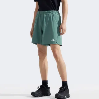 【The North Face 官方旗艦】北面男款綠色DWR防潑水可調節褲腰短褲｜87W5HCH