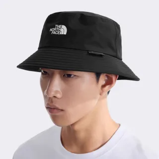 【The North Face 官方旗艦】北面男女款黑色Gore-Tex防水透氣可折疊漁夫帽｜8888JK3