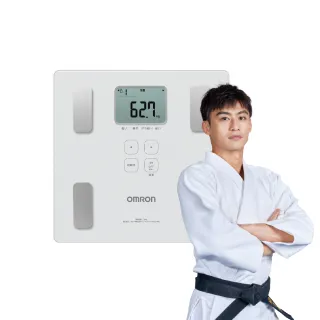 【OMRON 歐姆龍】電子體重計/體脂計  HBF-236 柔道國手 楊勇緯推薦(白色)