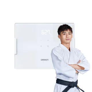 【OMRON 歐姆龍】藍牙電子體重計/體脂計  KRD-503T 柔道國手 楊勇緯推薦(白色)