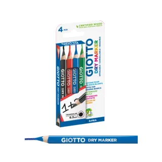 【GIOTTO】白板色鉛筆4色(特殊筆 白板筆 色鉛筆)