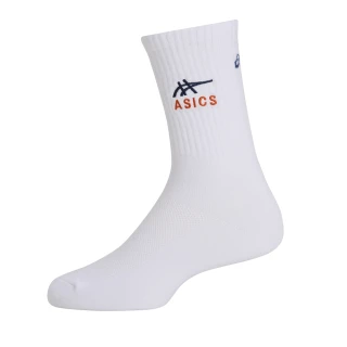 【asics 亞瑟士】中筒襪 男女中性款 訓練配件(3033C243-100)