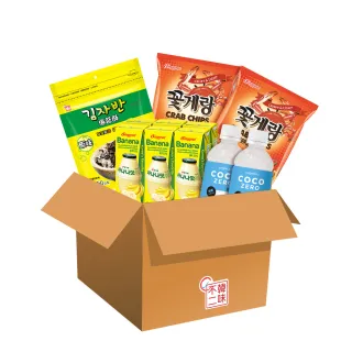 【韓味不二】韓國進口零食普渡箱6件組(中元普渡/拜拜箱/澎派箱/零食箱/慶讚中元)