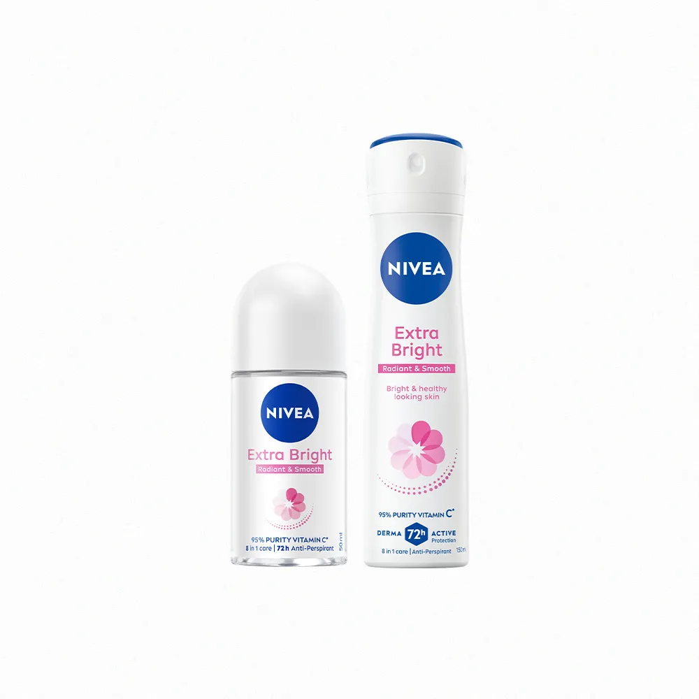 【NIVEA 妮維雅】止汗亮白系列噴霧150ml/乳液50mlx3入(長效止汗)