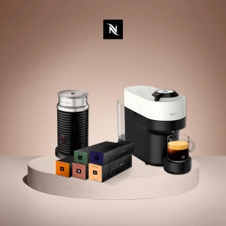 【Nespresso】臻選厚萃Vertuo POP膠囊咖啡機奶泡機組合_多色任選(馥郁晨曦50顆組/送禮/入厝/義式/冷萃)