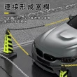 【MASTER】黃黑色30公分 塑膠鍊 三角錐連桿 交通分隔鍊 路障 警示 施工警示鍊條 5-PCYB30(警示鍊 封鎖鏈)