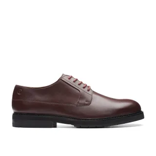 【Clarks】男鞋 Craft North Lace 精緻縫線厚底紳士鞋 皮鞋(CLM75612D)