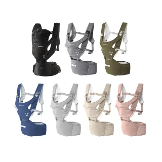 【MOOIMOM 沐伊孕哺】輕盈簡約款坐墊式腰凳揹帶(多款可選)