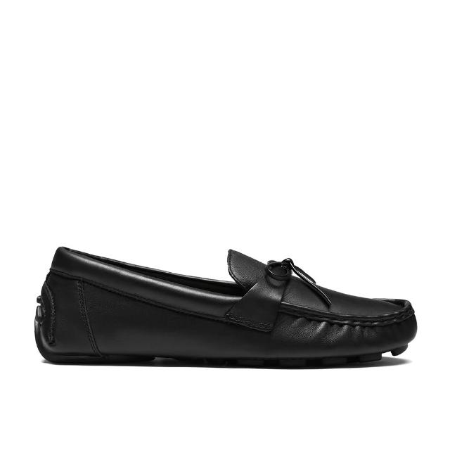 【Clarks】女鞋 Quilto Bow 真皮舒適蝴蝶結莫卡辛鞋 豆豆鞋(CLF80372C)