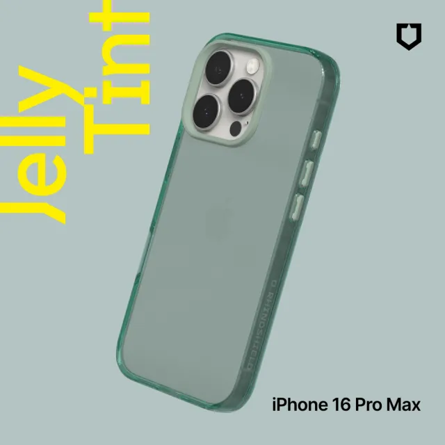 【RHINOSHIELD 犀牛盾】iPhone 16/16 Plus/16 Pro/16 Pro Max JellyTint 透明防摔手機殼(相機鍵開孔版)