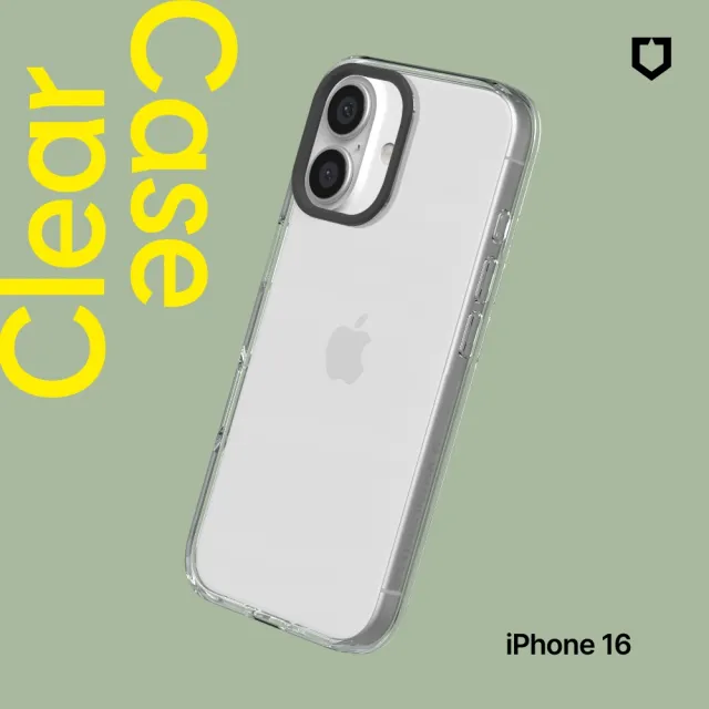 【RHINOSHIELD 犀牛盾】iPhone 16/16 Plus/16 Pro/16 Pro Max Clear透明防摔手機殼(相機鍵開孔版)