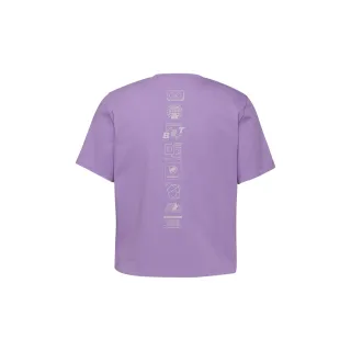 【Mammut 長毛象官方直營】Massone T Cropped Emblems 輕盈柔軟短版短袖上衣 女款 薰衣草紫 #1017-05172