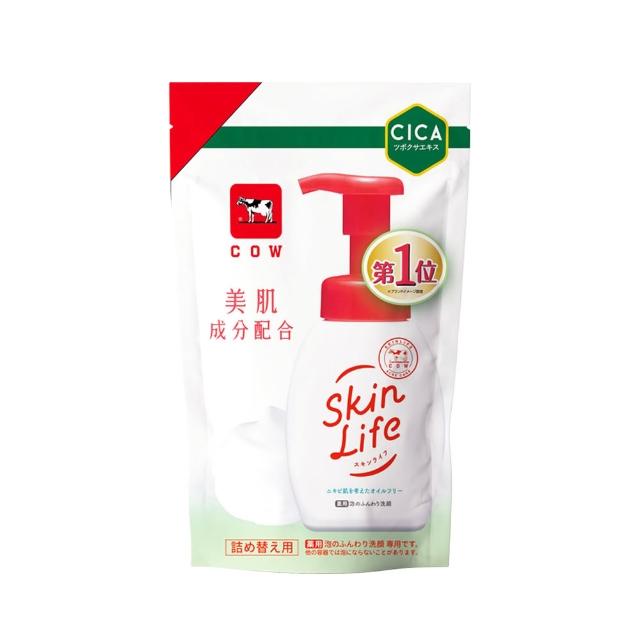 【日本牛乳石鹼】SkinLife滋卿愛泡洗顏補充包140ml(慕斯/綿密泡泡)