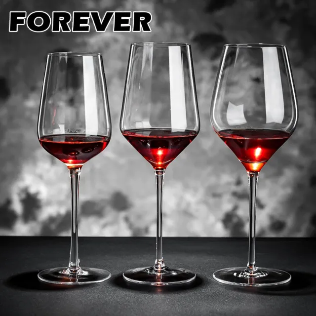 【日本FOREVER】威士忌酒杯/紅酒高腳杯/玻璃酒杯/香檳酒杯/品酒杯630ML(6入組)