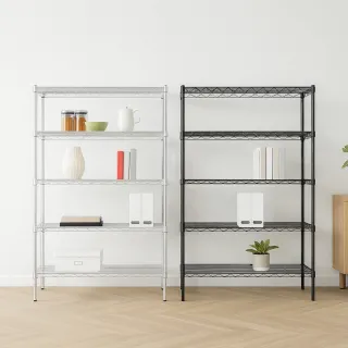 【KIWISH】鐵架MIT防鏽耐用五層架120x46x180cm-雙色(鐵架/收納架/層架/置物架/電器架/鐵力士架)