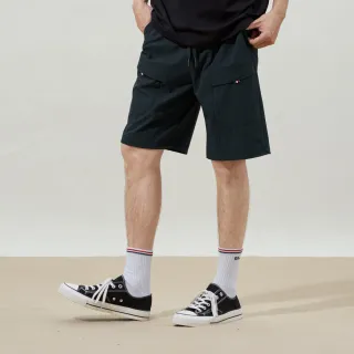 【ELLE ACTIVE】男款 機能工裝口袋短褲-黑色(EA25S2M3002#99)