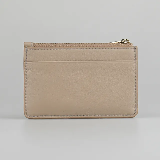 【FURLA 芙拉】FURLA FLOW拉鍊壓釦5卡零錢包(棕)