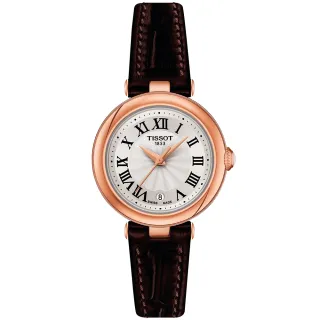 【TISSOT 天梭】BELLISSIMA 羅馬石英女錶 母親節 禮物 送禮(T1260103601300)