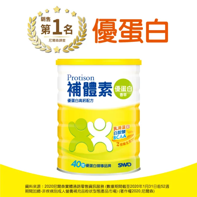 【補體素】優蛋白香草 750公克 x 3入(乳清蛋白+白胺酸)(陳美鳳推薦)