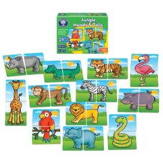 【Orchard Toys】幼兒桌遊-虎頭象尾(認知配對卡)