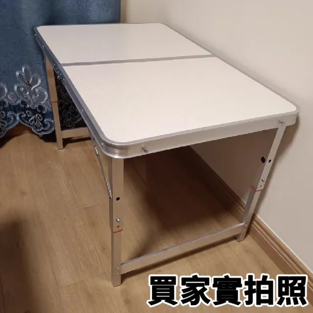 【歐德沐】便攜折疊餐桌80*50*50cm 加厚鋁合金框架 三檔高度調節(戶外桌 折疊桌 露營桌 擺攤桌 預購15天)