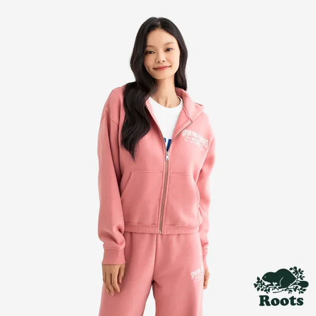 【Roots】Roots女裝- SPORTING GOODS 99 連帽外套(粉色)