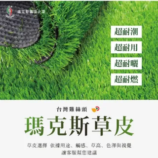 【台灣雞絲頭】瑪克斯耐侯型人工草皮｜景觀草(戶外用｜裝飾用｜操場使用｜行人標示用｜鐵皮用｜超耐用)