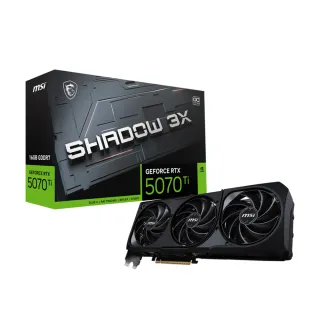 【MSI 微星】RTX 5070 Ti 16G SHADOW 3X OC 顯示卡(組合包A)