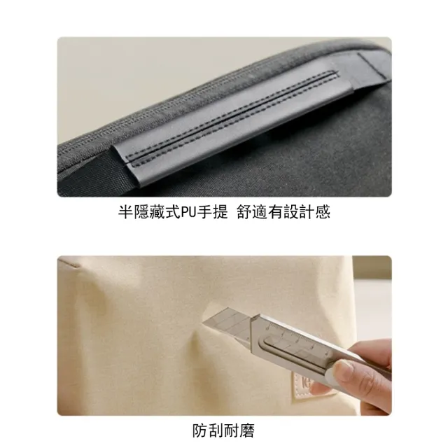 【Yurm】雙層大容量 3C 數碼配件收納包(行動電源/充電線/耳機/硬碟收納整理包/旅行便攜/多 
