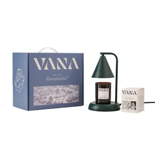 【VANA】村幾何款香氛融蠟燈禮盒-森林綠(東方木質調/美食辛香調)