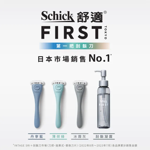 【Schick 舒適牌】Schick FIRST TOKYO  第一把刮鬍刀(刀頭2入)