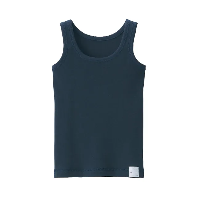 【MUJI 無印良品】幼兒針織坦克背心(柔白/灰色/深藍)