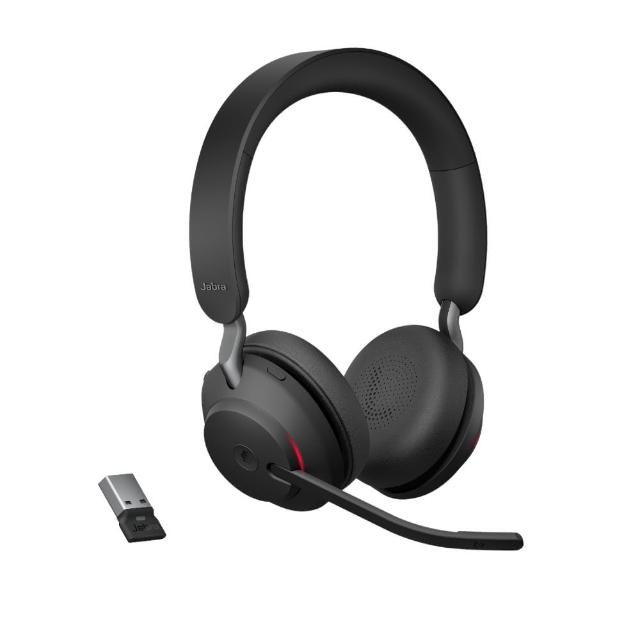 【Jabra】官方直營 Evolve2 65 MS 商務藍芽耳機麥克風(Stereo 頭戴式立體聲耳機麥克風)