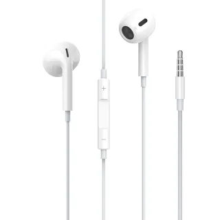 【Jellico】高音質3.5mm接頭線控半入耳式耳機(JEE-EP4A-WT)