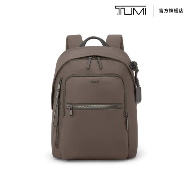 【TUMI】VOYAGEUR Halsey 都會後背包-灰棕色(TUMI 官方旗艦店)